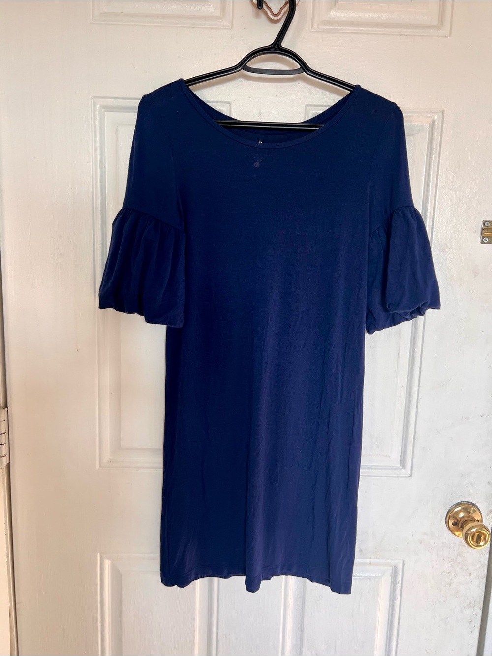 Lilly Pulizter | Navy Puff-Sleeve Women's Dress